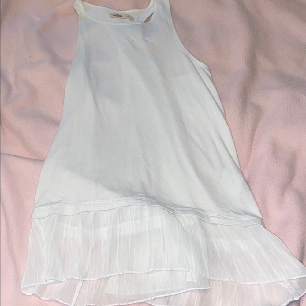 White Hollister tank top